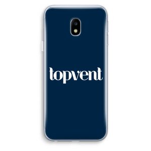 Topvent Navy: Samsung Galaxy J3 (2017) Transparant Hoesje