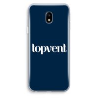 Topvent Navy: Samsung Galaxy J3 (2017) Transparant Hoesje