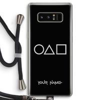 Squid Game: Samsung Galaxy Note 8 Transparant Hoesje met koord