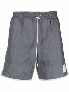 Thom Browne short de sport en tissu anti-déchirure - Argent