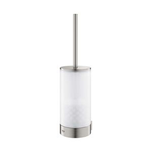 Toiletborstel Grohe Selection Glas met Wandhouder Supersteel