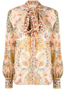 ZIMMERMANN blouse Laurel à fleurs - Marron