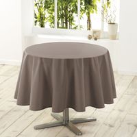 Wicotex tafelkleed textiel essentiel taupe rond 180 cm