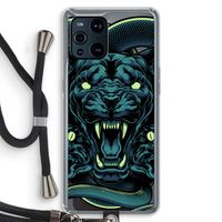 Cougar and Vipers: Oppo Find X3 Pro Transparant Hoesje met koord