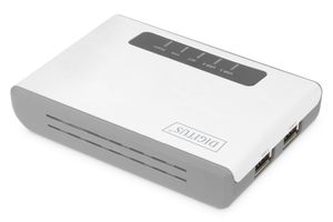 Digitus DN-13024 Netwerkprintserver USB-A, LAN (10/100 MBit/s), WiFi 802.11 b/g/n