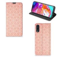 Samsung Galaxy A70 | Hoesje met Magneet | Pattern Orange