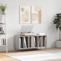 Platenkast 100x38x48 cm bewerkt hout grijs sonoma eikenkleurig - thumbnail