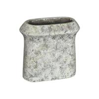 PTMD bloempot nimma ovaal m cement grijs 30 cm | 2 stuks