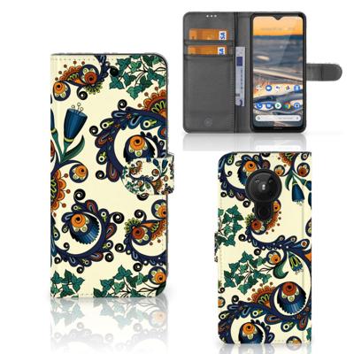 Wallet Case Nokia 5.3 Barok Flower