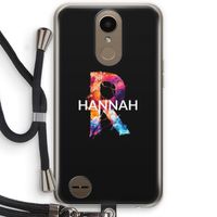 Abstract Spectrum: LG K10 (2017) Transparant Hoesje met koord