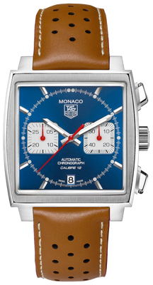 Horlogeband Tag Heuer CAW2111 / CW2113 / FC6255 Leder Cognac 22mm