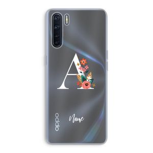 Pink Bouquet: Oppo A91 Transparant Hoesje
