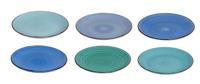 Cookinglife Ontbijtborden / Dessertborden Delice Blauw ø 19 cm - 6 stuks
