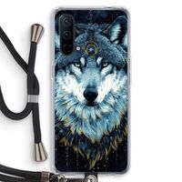 Darkness Wolf: OnePlus Nord CE 5G Transparant Hoesje met koord