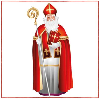 Ambiente Sinterklaas servetten - 60x - 33x33 cm - wegwerpservetten Ambiente Sinterklaas servetten - 60x - 33x33 cm - wegwerpservetten