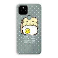 Sleep All Day: Google Pixel 5 Transparant Hoesje