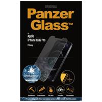 PanzerGlass Privacy P2708 Screenprotector (glas) Apple iPhone 12, iPhone 12 Pro 1 stuk(s) Anti-vingerafdruk, Antibacterieel, Meekijkbescherming