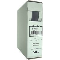 Krimpkous Polyolefin In Trekbox pldw met lijm Zwart 9 > 3mm 3 meter
