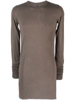 Rick Owens t-shirt en maille chinée à longues manches - Marron