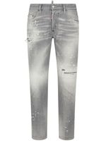 DSQUARED2 jean à effet taches de peinture - Gris