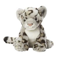 Nature Planet Pluche sneeuw luipaard - knuffeldier - 22 cm - wilde dieren knuffel