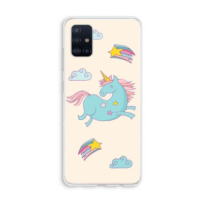 Vliegende eenhoorn: Galaxy A51 4G Transparant Hoesje
