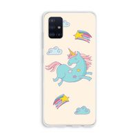 Vliegende eenhoorn: Galaxy A51 4G Transparant Hoesje