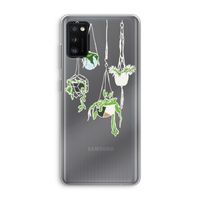 Hang In There: Samsung Galaxy A41 Transparant Hoesje