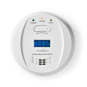 Nedis DTCTCO40WT Koolmonoxidemelder Batterij Gevoed Batterijlevensduur Tot: 5 Jaar En-conform: En 50291 Met Testknop 85 Db Wit