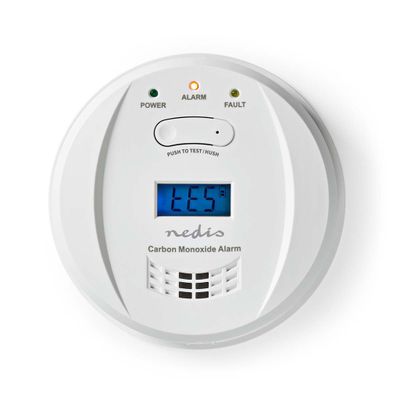 Nedis DTCTCO40WT Koolmonoxidemelder Batterij Gevoed Batterijlevensduur Tot: 5 Jaar En-conform: En 50291 Met Testknop 85 Db Wit