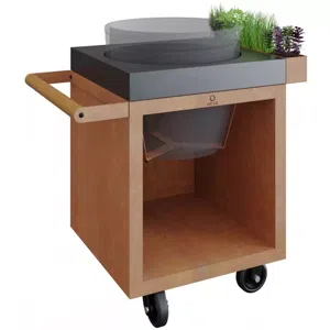 OFYR Kamado Table Corten 65 PRO Concrete TB