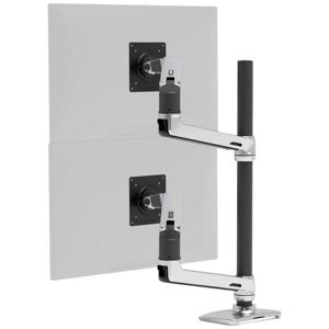 Ergotron LX Dual Arm Stacking Tall Desk Mount Monitor-tafelbeugel 2-voudig 38,1 cm (15) - 101,6 cm (40) Aluminium In hoogte verstelbaar, Draaibaar, Kantelbaar,