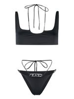 Off-White bikini à logo imprimé - Noir