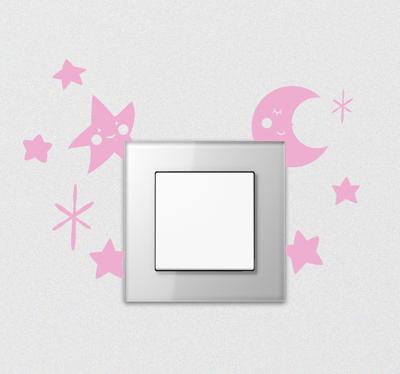 Hemel vol sterren lichtschakelaar deksel zelfklevende sticker
