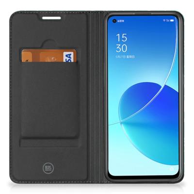 OPPO Reno6 5G | Bookcase | Cracks Blue