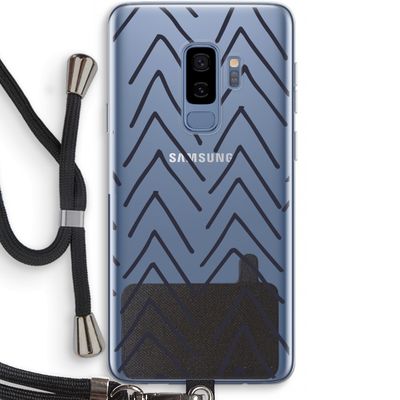 Marrakech Arrows: Samsung Galaxy S9 Plus Transparant Hoesje met koord