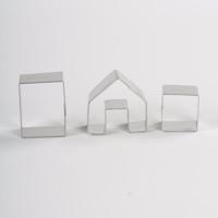 5 stuks Christmas Gingerbread huis koekje Cutter set roestvrijstaal cookie Mould (BXG6254)