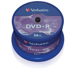 Verbatim 43550 DVD+R disc 4.7 GB 50 stuk(s) Spindel