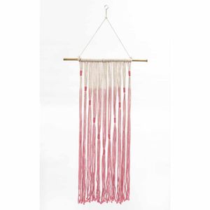 Hangende Decoratie Macramé Roze Ombre