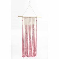 Hangende Decoratie Macramé Roze Ombre - thumbnail