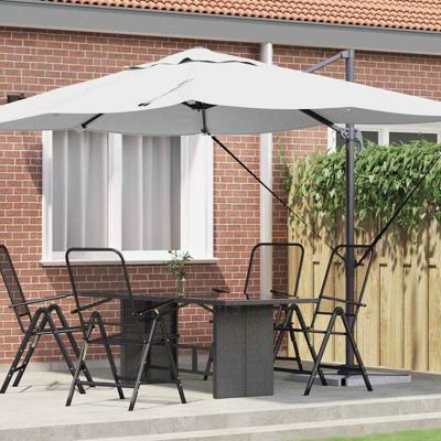 Cantilever Roma parasol Beige en zwart 352 x 251 x 260 cm