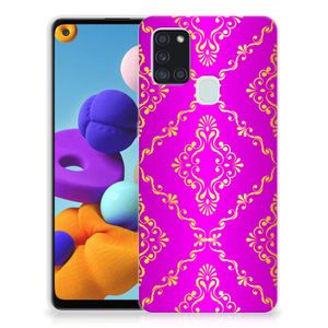 Siliconen Hoesje Samsung Galaxy A21s Barok Roze