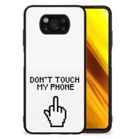Xiaomi Poco X3 | X3 Pro | Telefoon Hoesje | Finger Don&apos;t Touch My Phone