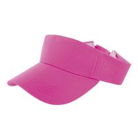 Verkleed zonneklep/sunvisor - voor volwassenen - neon roze - eighties/nineties thema   -