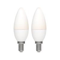 Duopack LongLife LED Kaarslampen E14 - Warm wit licht - 5W vervangt 40W Duopack LongLife LED Kaarslampen E14 - Warm wit licht - 5W vervangt 40W