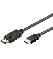 DP-HDMI kabel High Speed - HDMI-A (male) - Displayport - STD - sw - DP 1.2/HDMI 1.4 - 3 meter