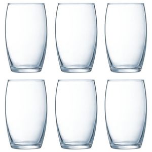 Set van 12x stuks tumbler waterglazen 360 ml van glas