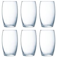 Set van 12x stuks tumbler waterglazen 360 ml van glas