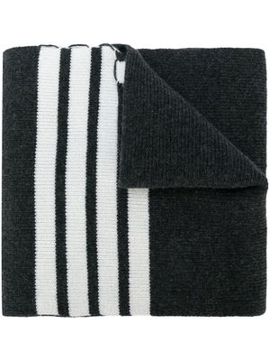 Thom Browne écharpe en cachemire à - Gris