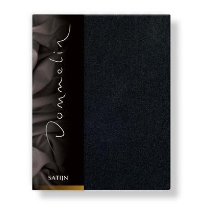 Dommelin Dommelin Hoeslaken Uni Satijn 300TC 533 Zwart 180x210/30